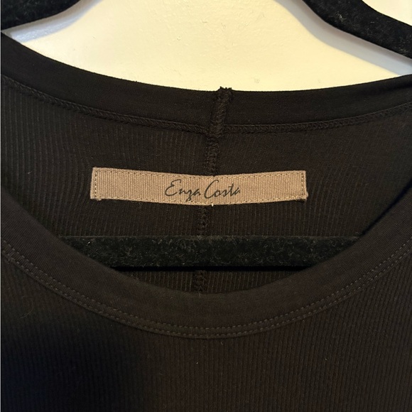 Enza Costa Silk Rib Essential Crew Long Sleeve - Picture 3 of 6